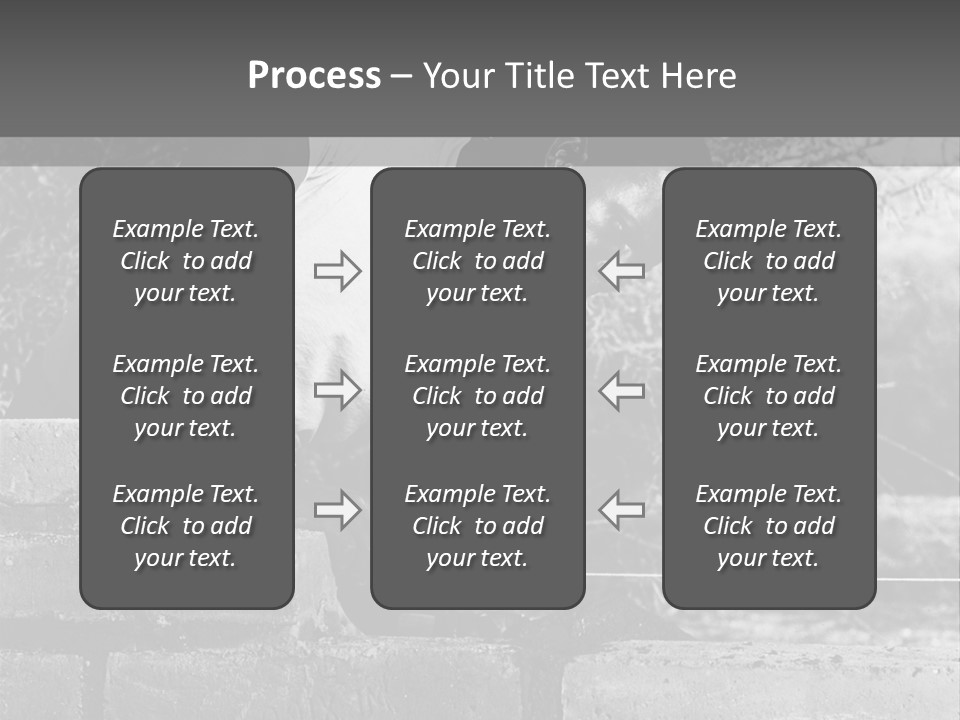 Black Guy Builds A Wall Of Black And White Background PowerPoint Template