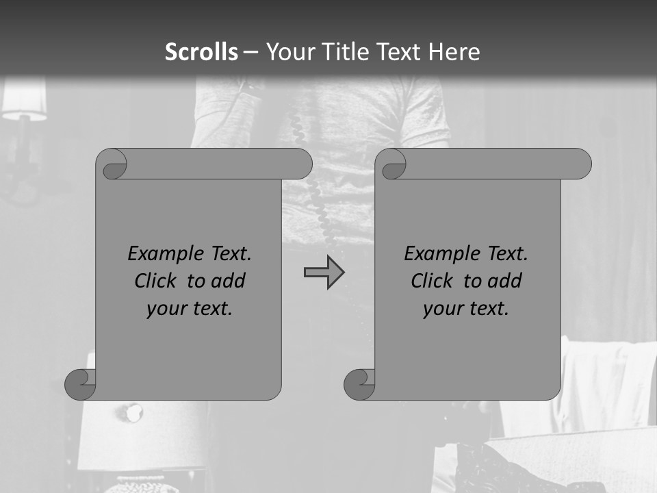 Comic Scene Man Speaks On Phone PowerPoint Template
