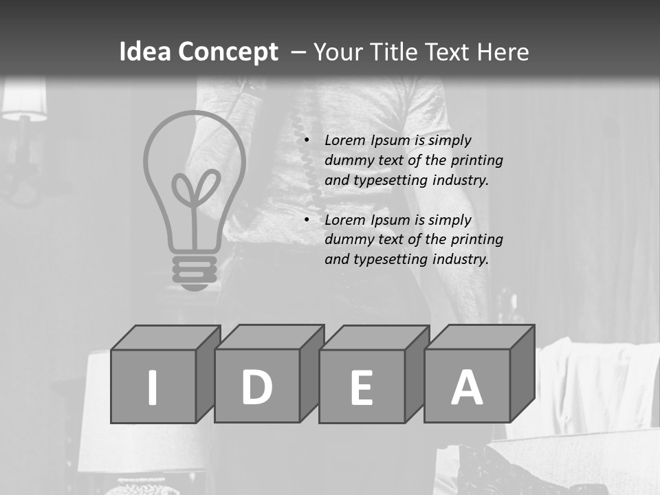 Comic Scene Man Speaks On Phone PowerPoint Template