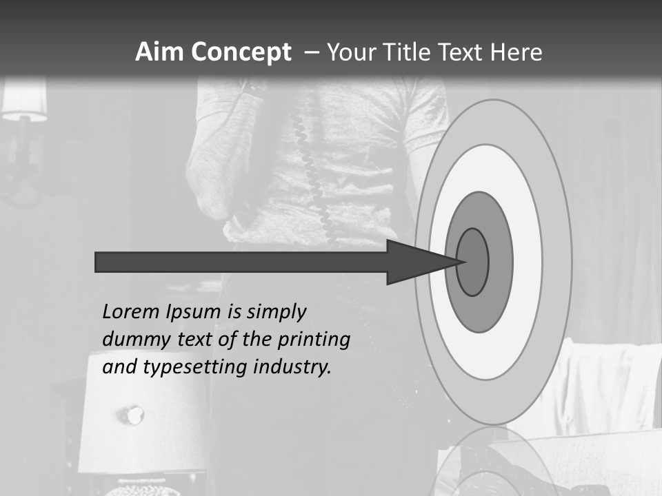 Comic Scene Man Speaks On Phone PowerPoint Template