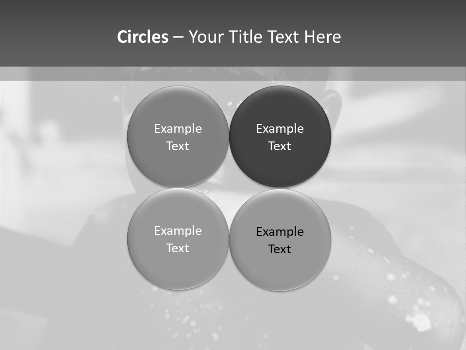 Black Child Bathes In A Bathroom PowerPoint Template