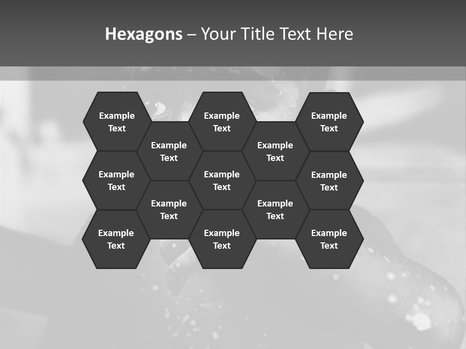 Black Child Bathes In A Bathroom PowerPoint Template