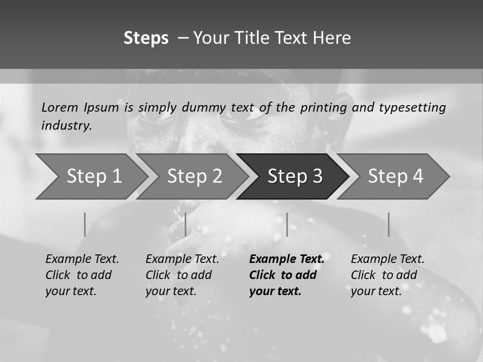 Black Child Bathes In A Bathroom PowerPoint Template