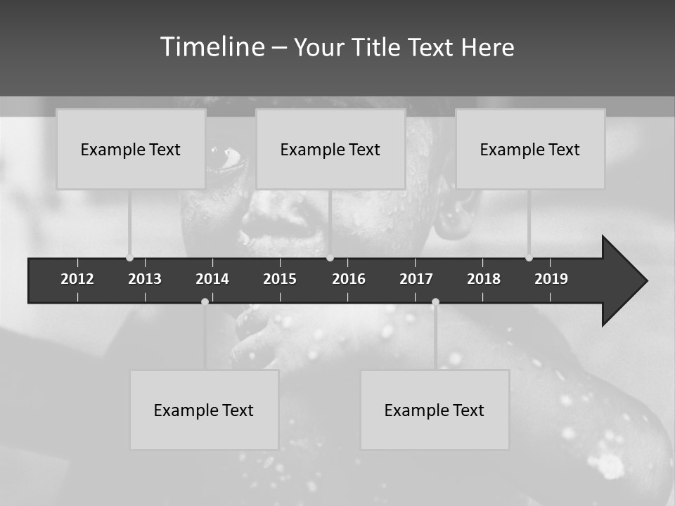Black Child Bathes In A Bathroom PowerPoint Template