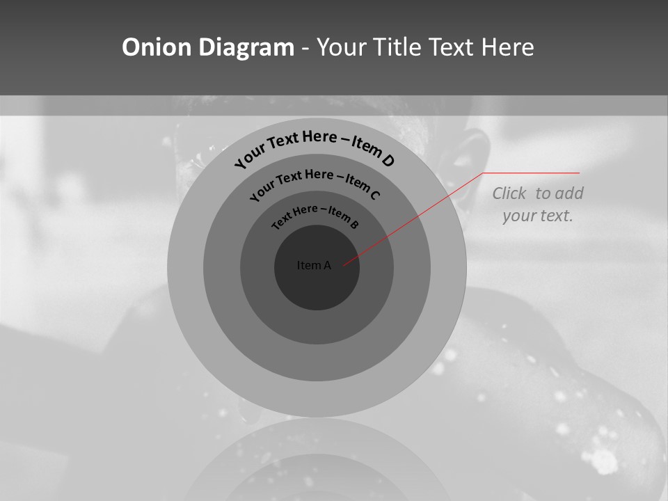 Black Child Bathes In A Bathroom PowerPoint Template