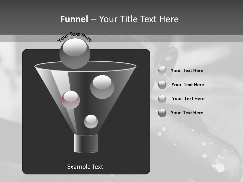 Black Child Bathes In A Bathroom PowerPoint Template