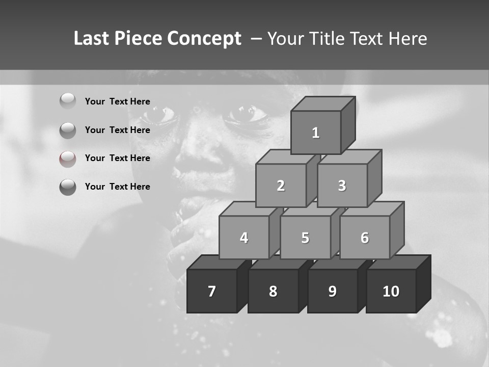 Black Child Bathes In A Bathroom PowerPoint Template