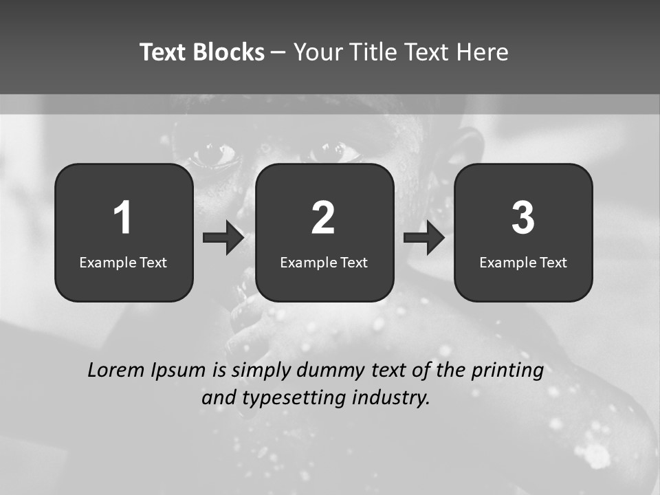 Black Child Bathes In A Bathroom PowerPoint Template