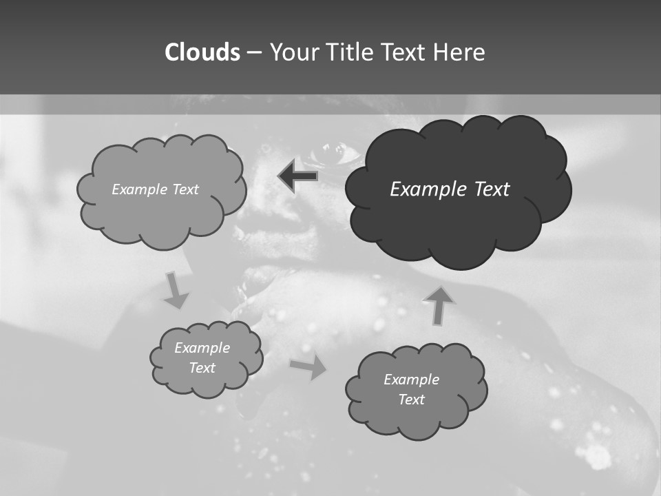 Black Child Bathes In A Bathroom PowerPoint Template