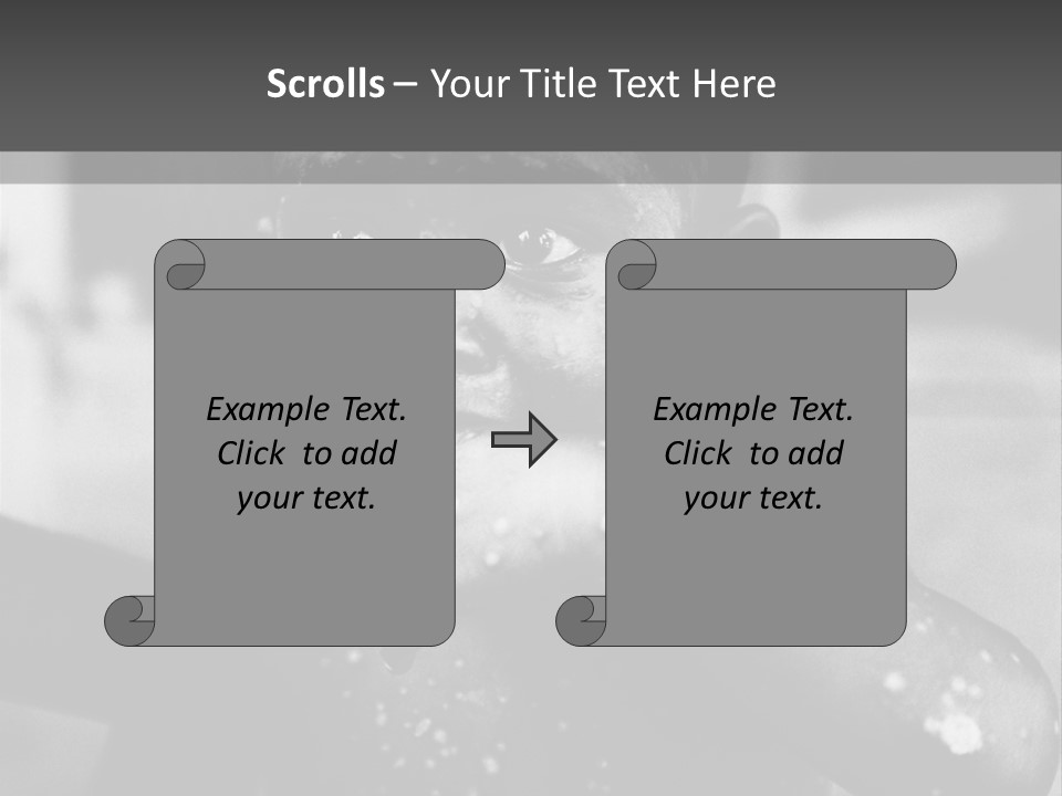 Black Child Bathes In A Bathroom PowerPoint Template