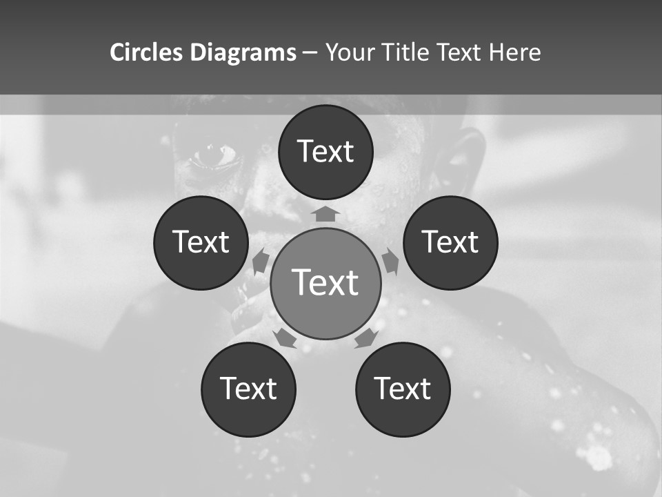 Black Child Bathes In A Bathroom PowerPoint Template