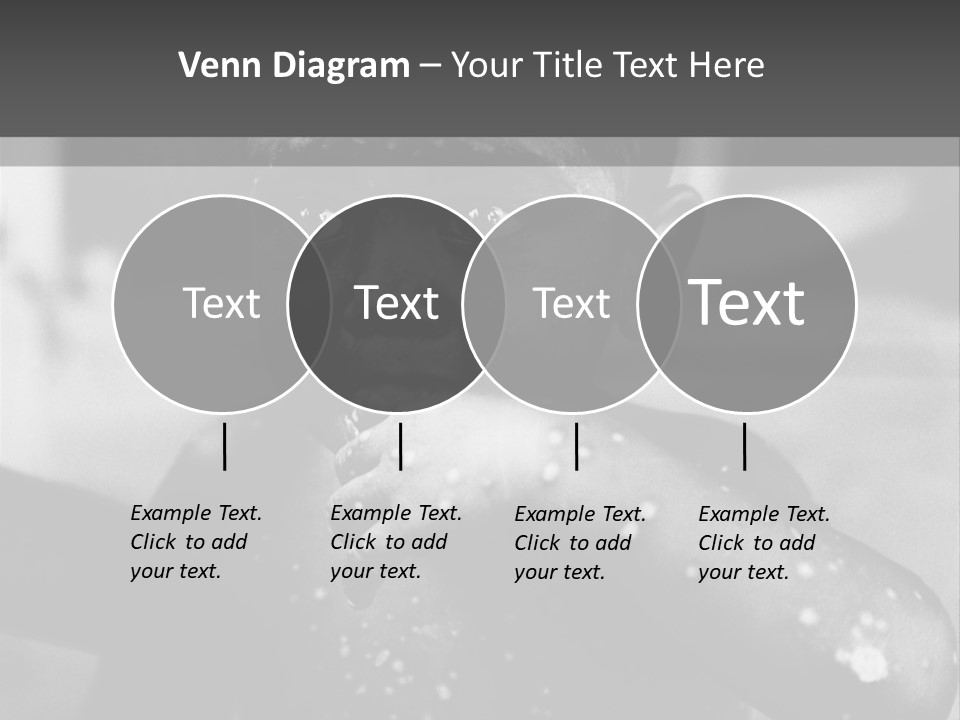 Black Child Bathes In A Bathroom PowerPoint Template