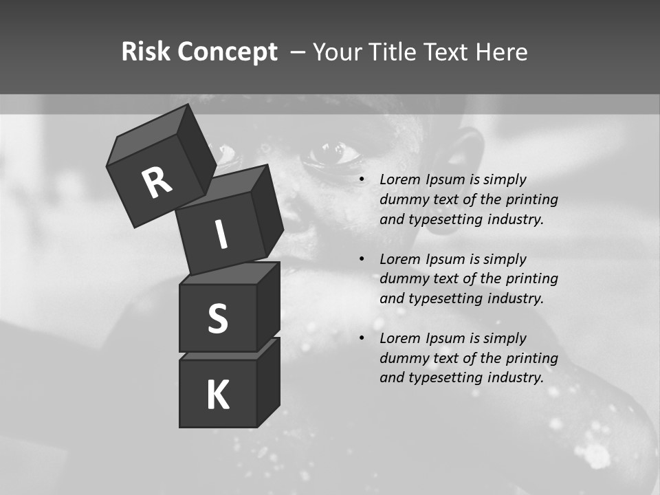 Black Child Bathes In A Bathroom PowerPoint Template