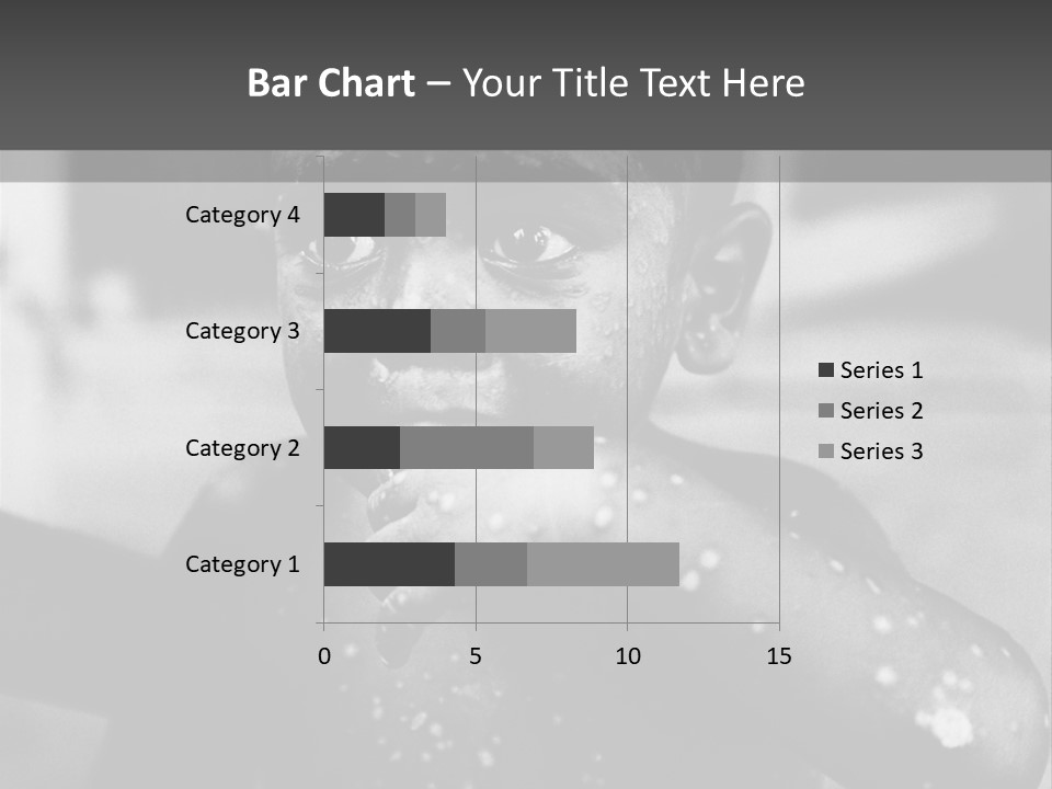 Black Child Bathes In A Bathroom PowerPoint Template