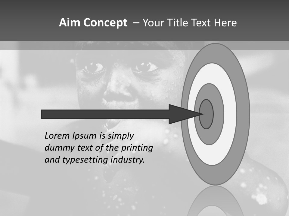 Black Child Bathes In A Bathroom PowerPoint Template