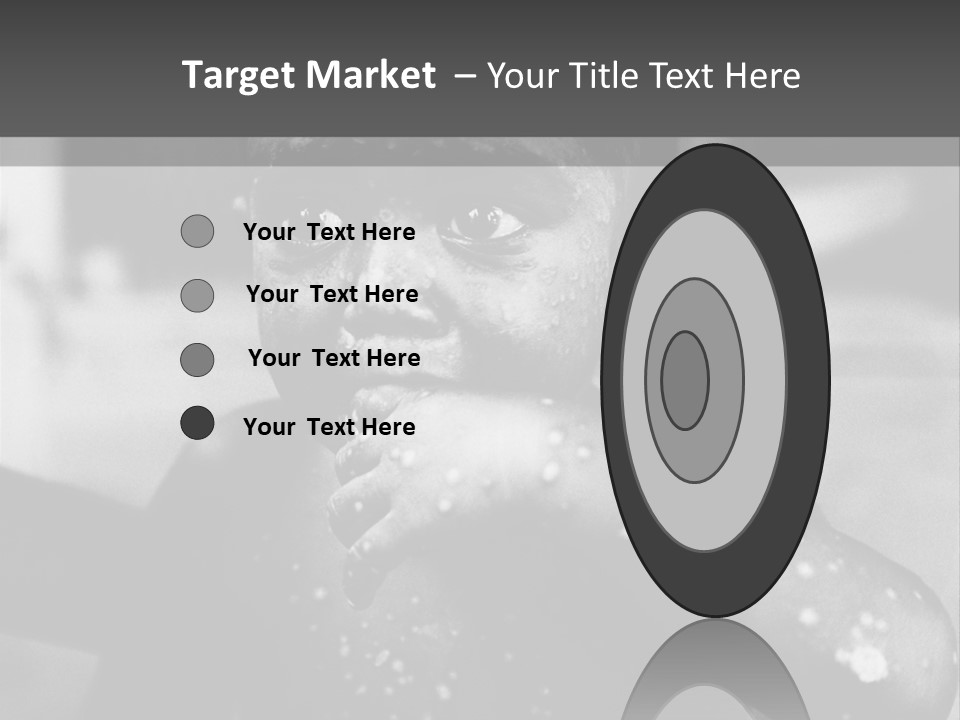 Black Child Bathes In A Bathroom PowerPoint Template