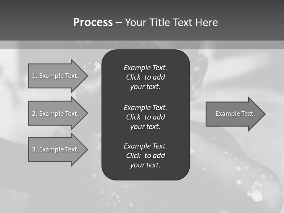 Black Child Bathes In A Bathroom PowerPoint Template