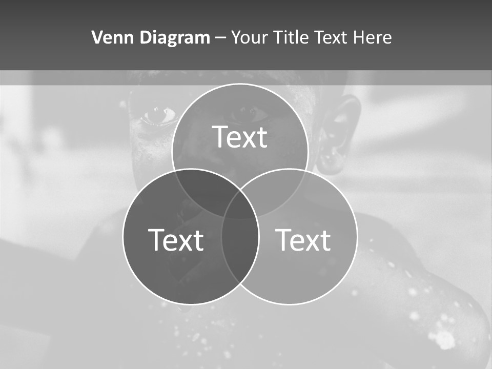 Black Child Bathes In A Bathroom PowerPoint Template