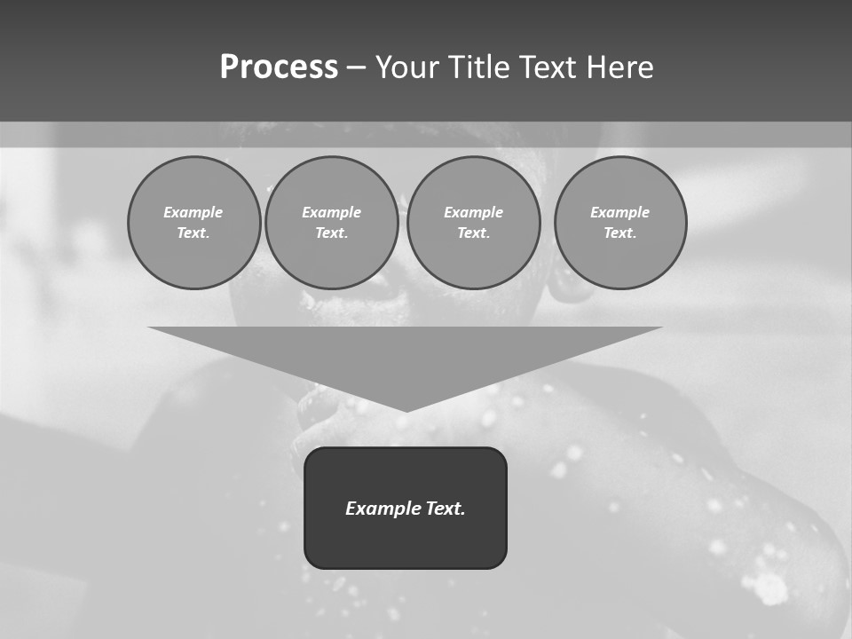 Black Child Bathes In A Bathroom PowerPoint Template