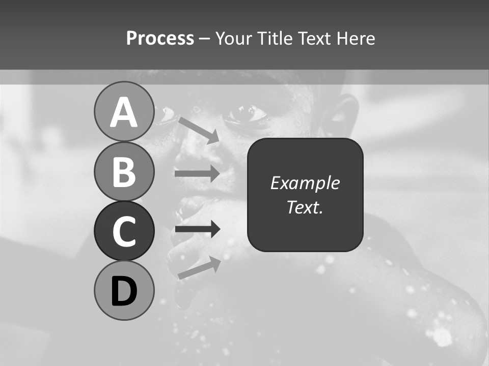 Black Child Bathes In A Bathroom PowerPoint Template