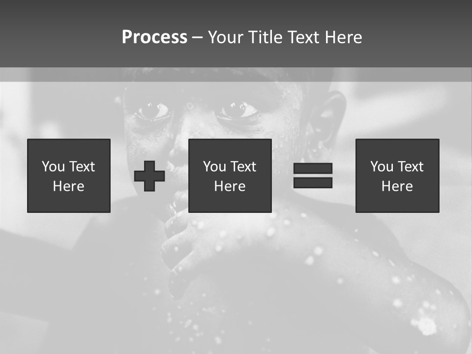 Black Child Bathes In A Bathroom PowerPoint Template