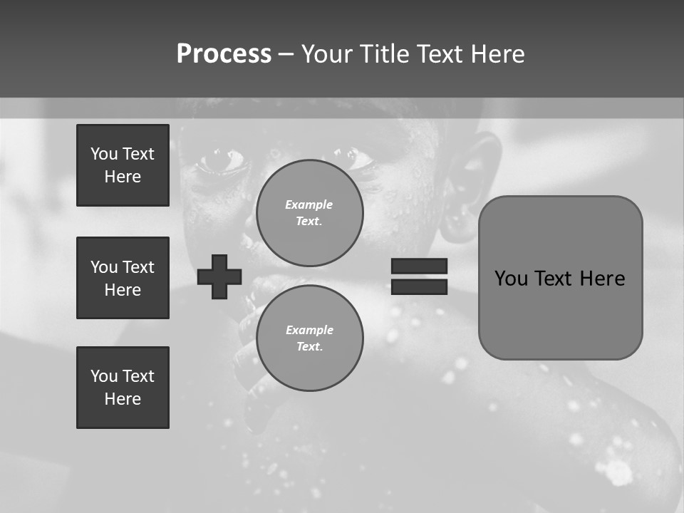 Black Child Bathes In A Bathroom PowerPoint Template