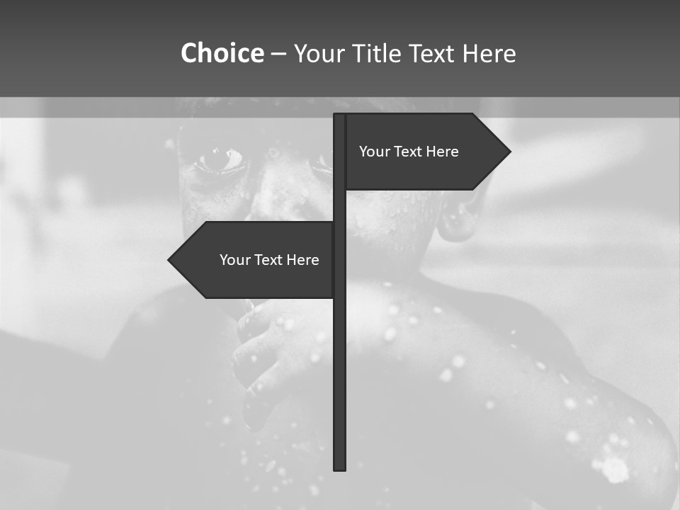 Black Child Bathes In A Bathroom PowerPoint Template