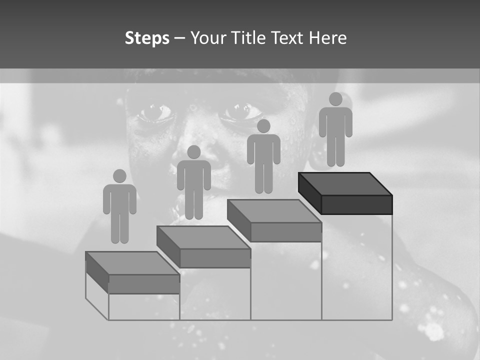 Black Child Bathes In A Bathroom PowerPoint Template