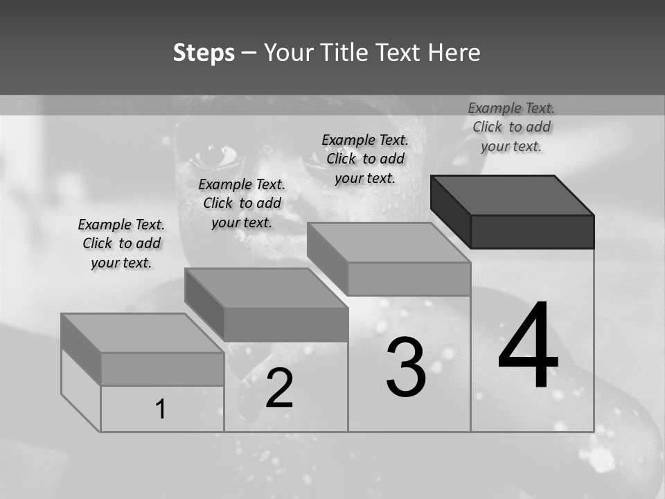 Black Child Bathes In A Bathroom PowerPoint Template