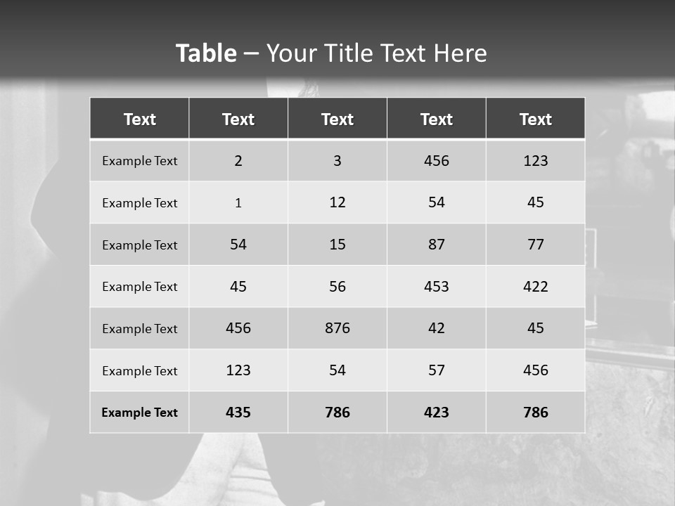 Funny Man Black And White Background PowerPoint Template