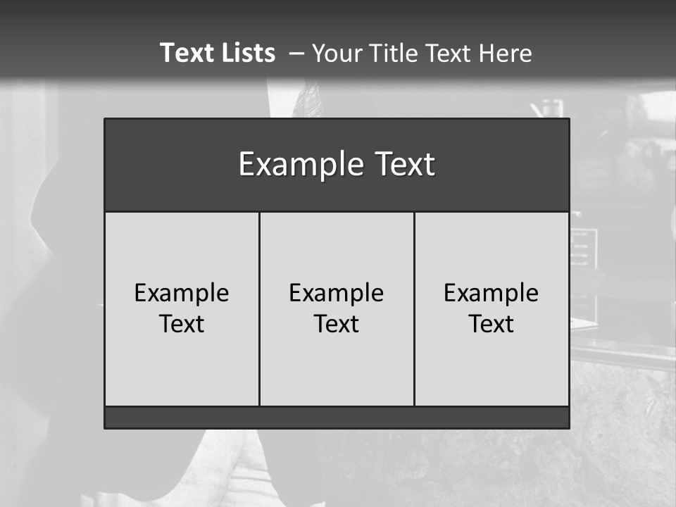 Funny Man Black And White Background PowerPoint Template