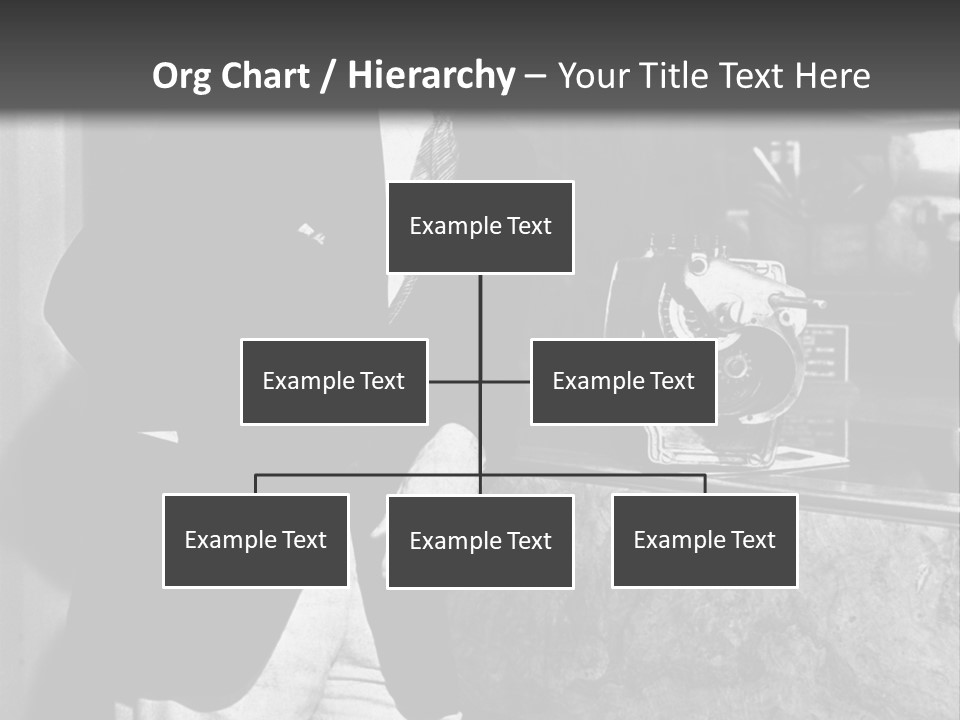 Funny Man Black And White Background PowerPoint Template
