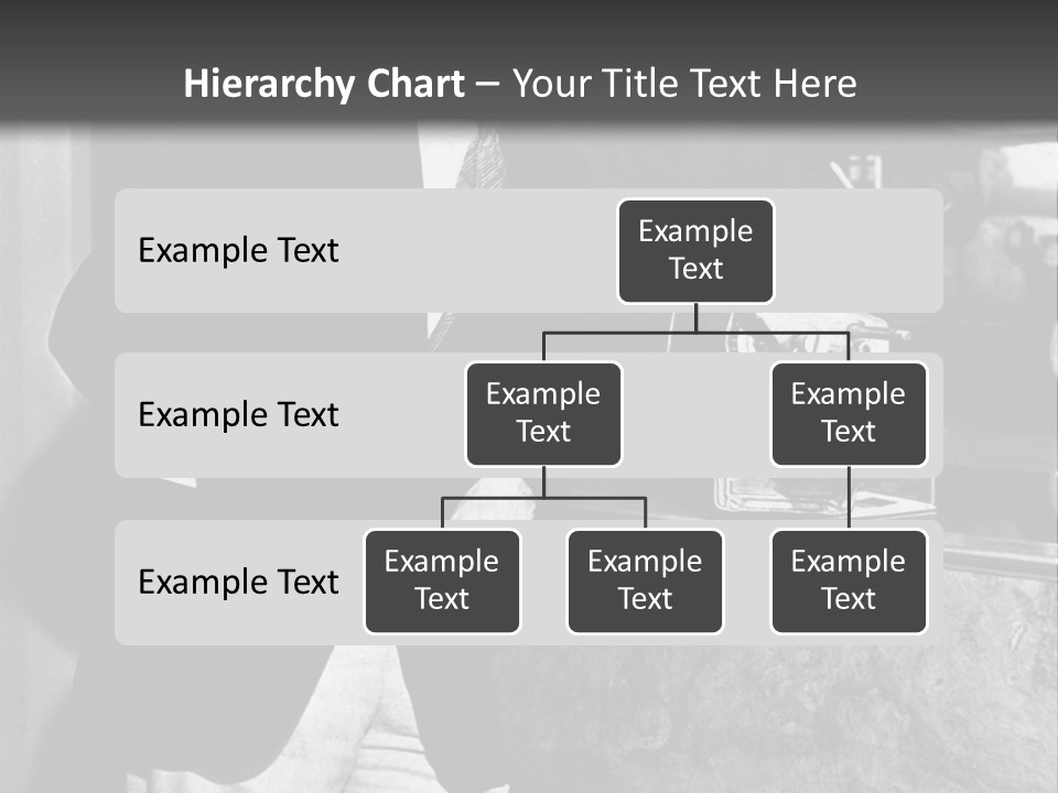 Funny Man Black And White Background PowerPoint Template