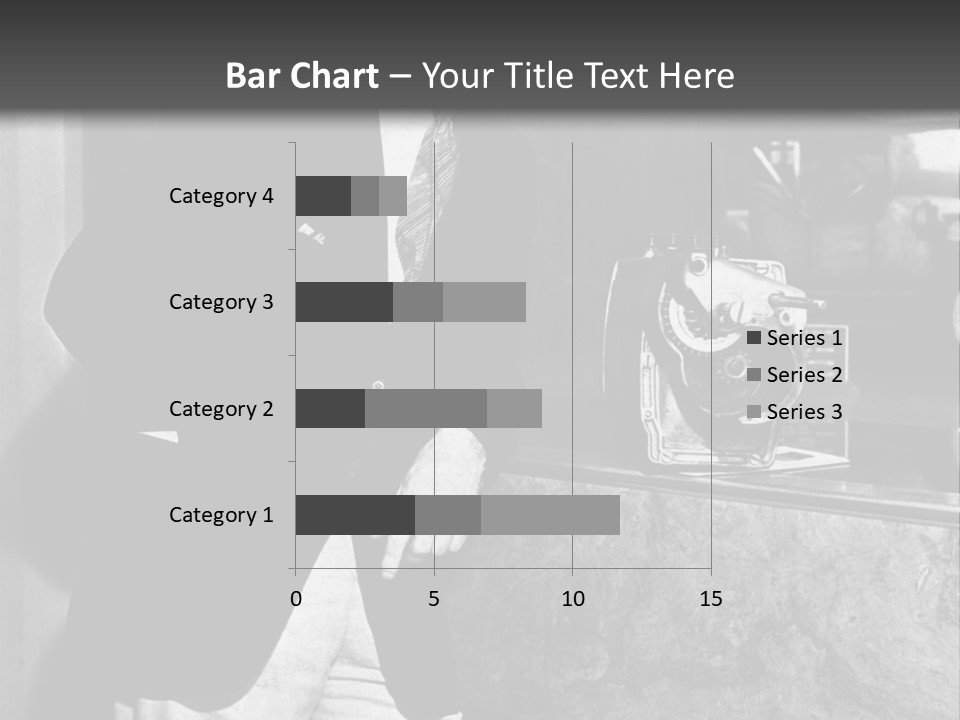 Funny Man Black And White Background PowerPoint Template