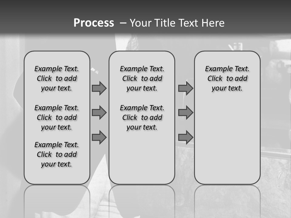 Funny Man Black And White Background PowerPoint Template