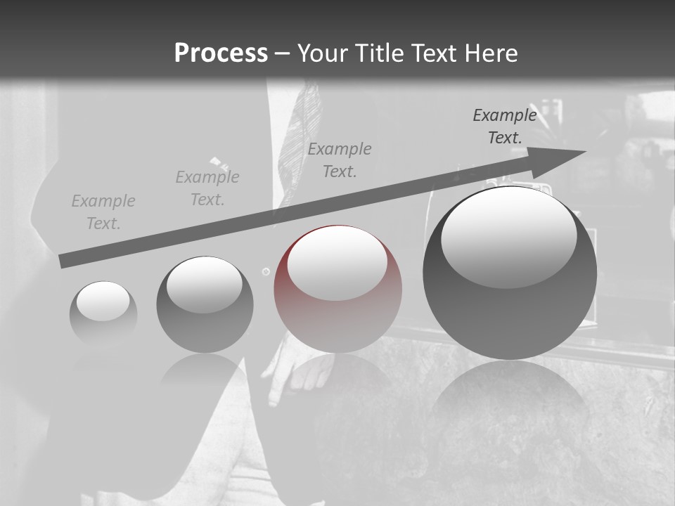 Funny Man Black And White Background PowerPoint Template