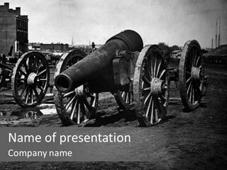 Vintage Cannon PowerPoint Template