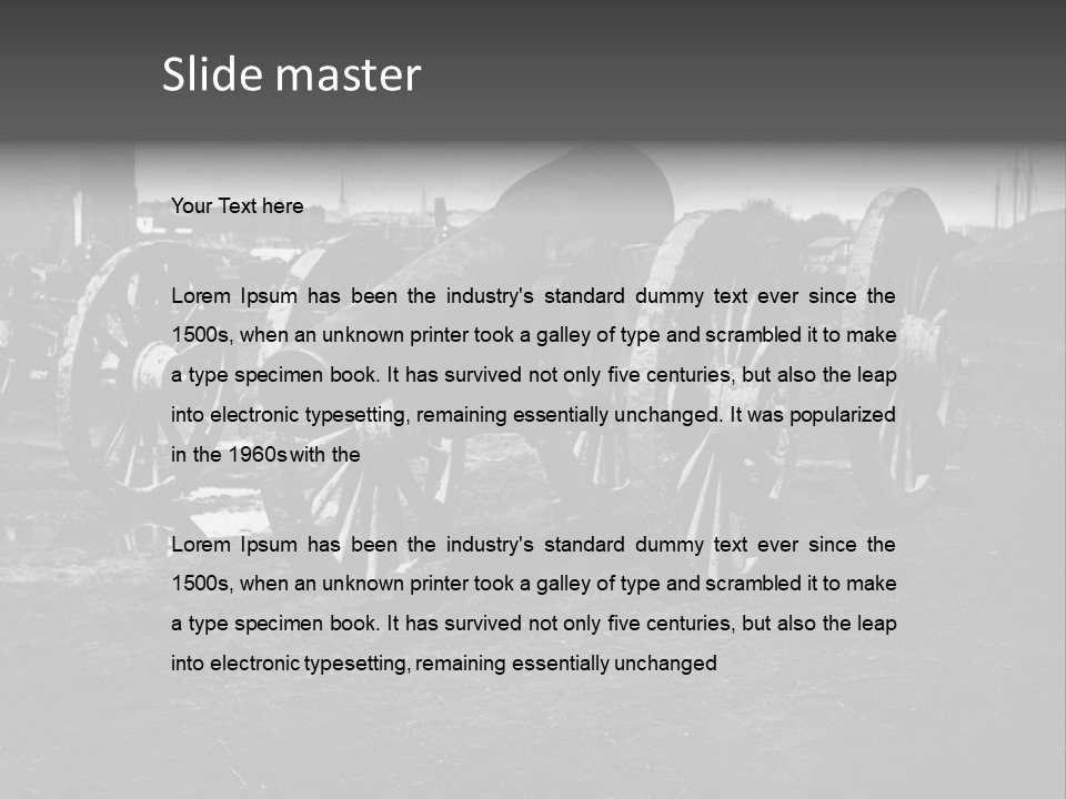 Vintage Cannon PowerPoint Template