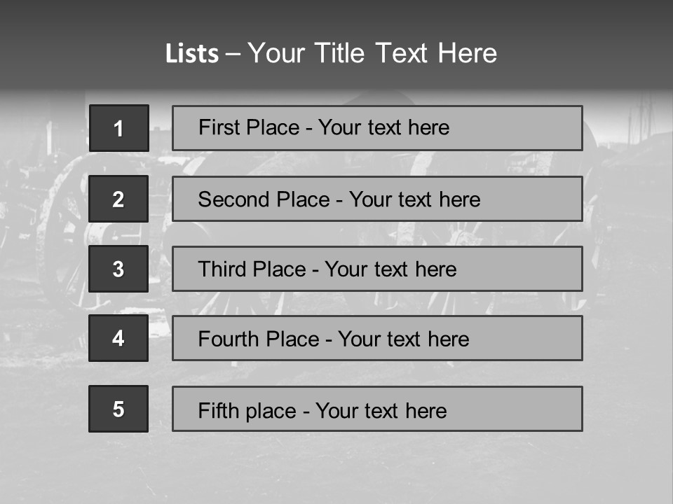 Vintage Cannon PowerPoint Template