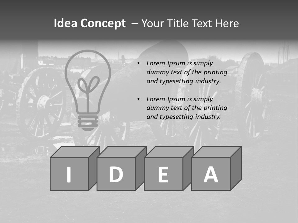 Vintage Cannon PowerPoint Template