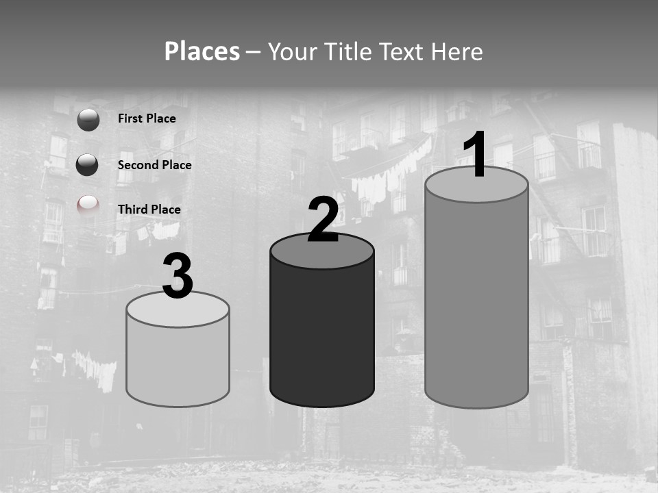 Typical House Of The 20Th Century PowerPoint Template