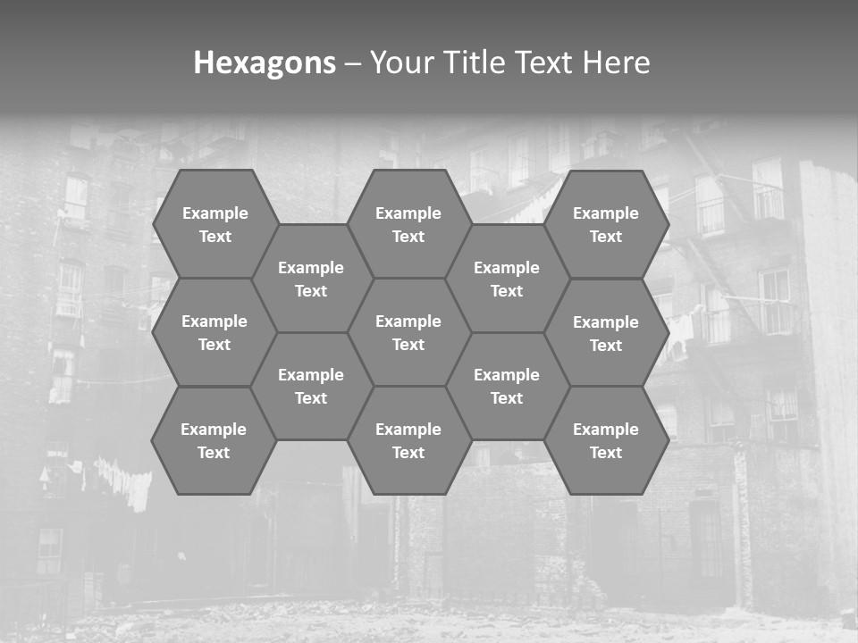 Typical House Of The 20Th Century PowerPoint Template