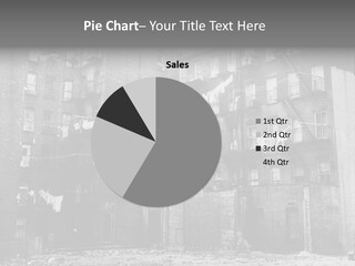 Typical House Of The 20Th Century PowerPoint Template