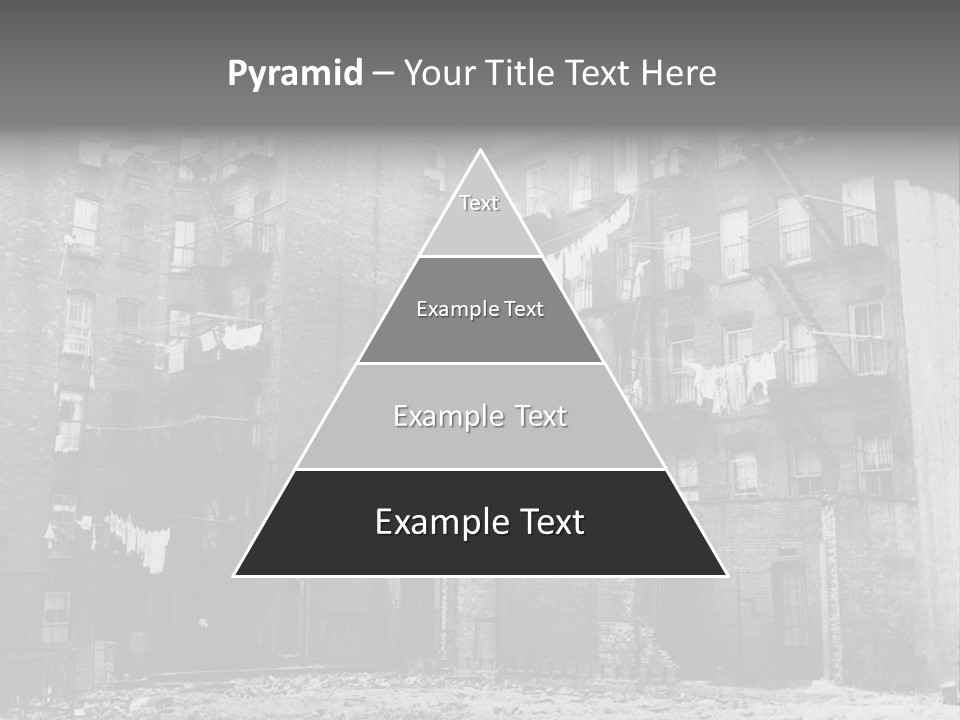 Typical House Of The 20Th Century PowerPoint Template