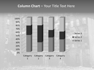 Typical House Of The 20Th Century PowerPoint Template