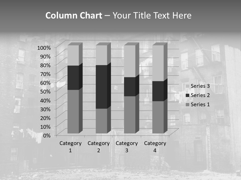 Typical House Of The 20Th Century PowerPoint Template