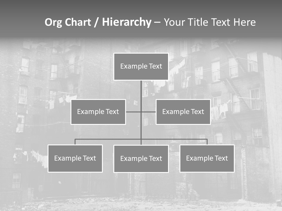 Typical House Of The 20Th Century PowerPoint Template