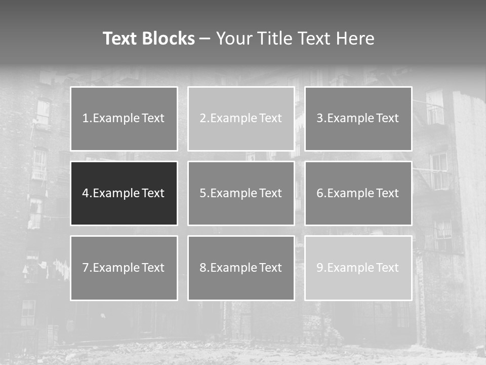 Typical House Of The 20Th Century PowerPoint Template