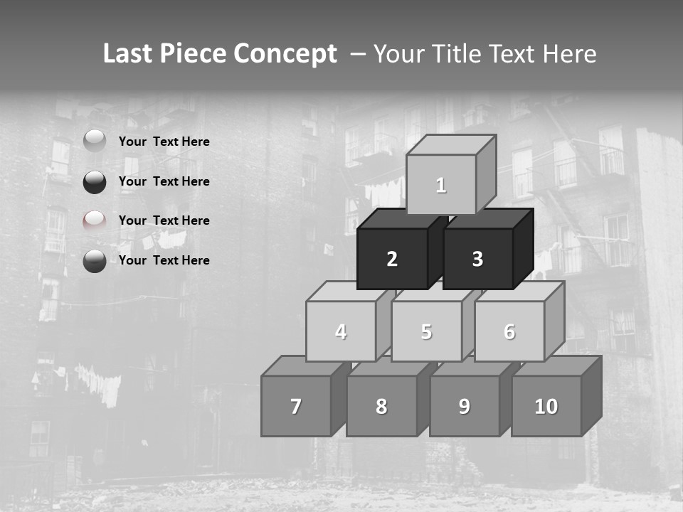 Typical House Of The 20Th Century PowerPoint Template