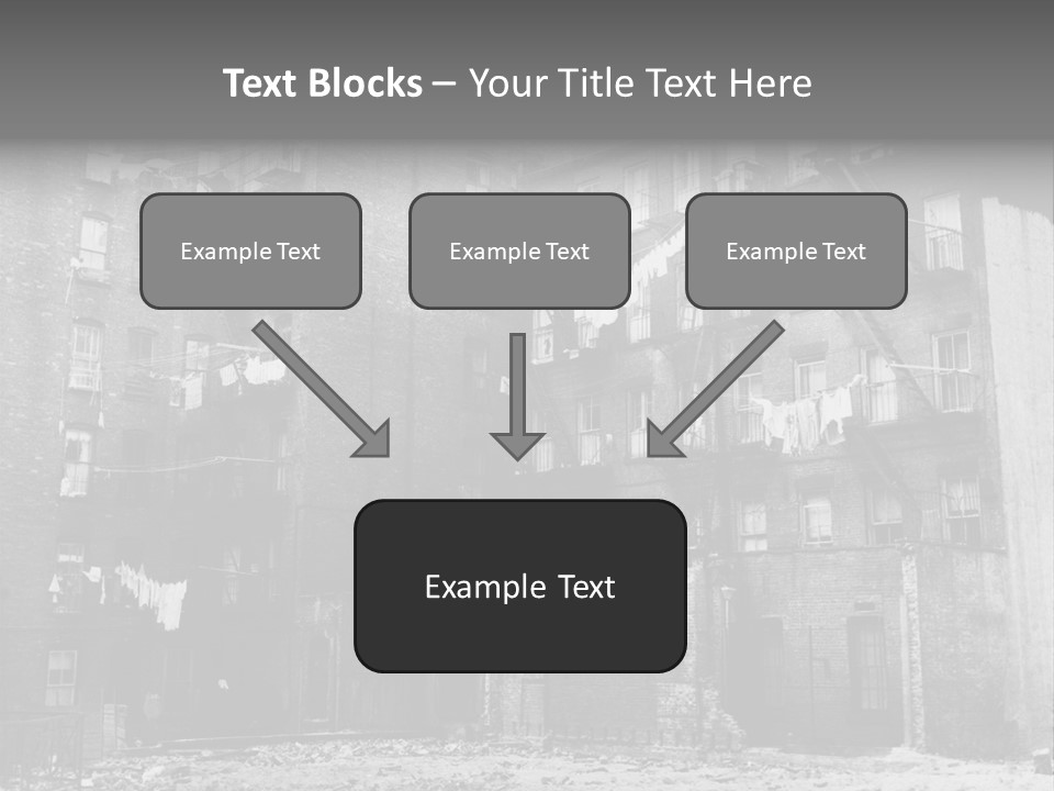Typical House Of The 20Th Century PowerPoint Template